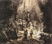 REMBRANDT Harmenszoon van Rijn The Three Crosses oil